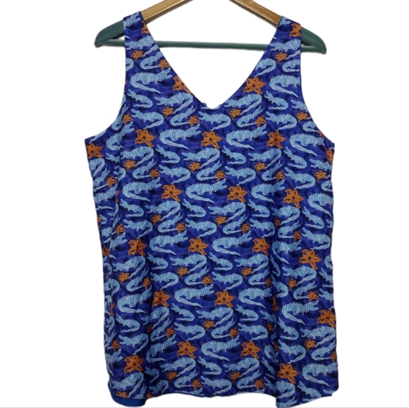 Stewart Simmons Florida Gators Alligator Hibiscus Reversible Tank - Picture 2 of 5